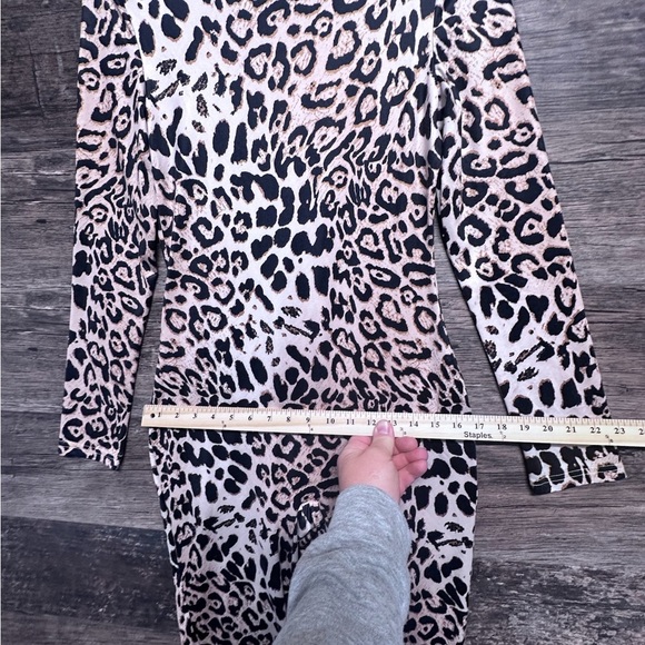 Chic Leopard Animal Print Jumpsuit Bodysuit Womens - Picture 6 of 6